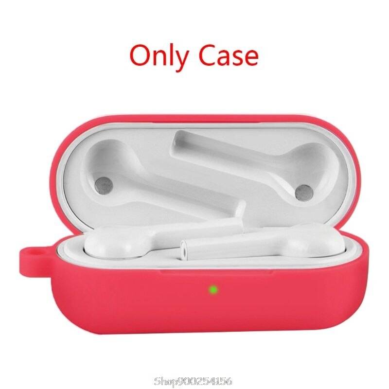 Dammtätt skyddsfodral skal mjukt silikon hörlursskydd för honor magic earbuds trådlösa hörlurar s30 20 - Röd