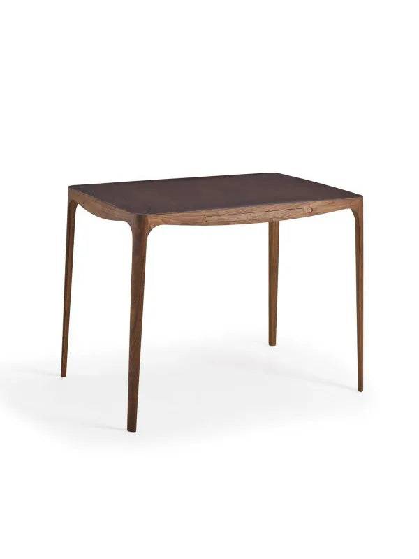 Ro skrivebord AK1310 fra Naver Collection Eg, hvidolie / Læder, dark brown - Jacobsen Plus