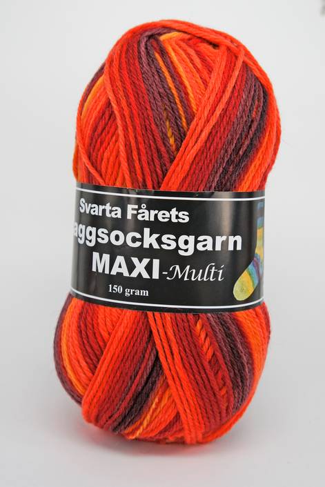 Maxi Multi Orangemulti – 02 Svarta Fåret SVF Raggsock.