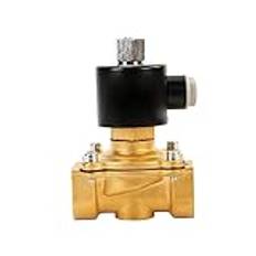 GXRQLHYZ 1 "Vatten DN25 24V 12V 220V 110V Normalt öppen Magnetventil Solenoid Ventil för Vatten(24Vdc)