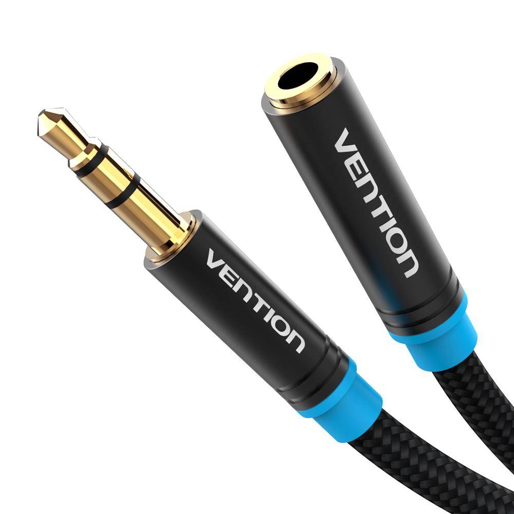 Vention Audio-förlängningskabel 3,5 mm hane till 3,5 mm hona AUX-kabel för hörlurar MP3 MP4 iPhone 1m 2m 3m 5m 1m