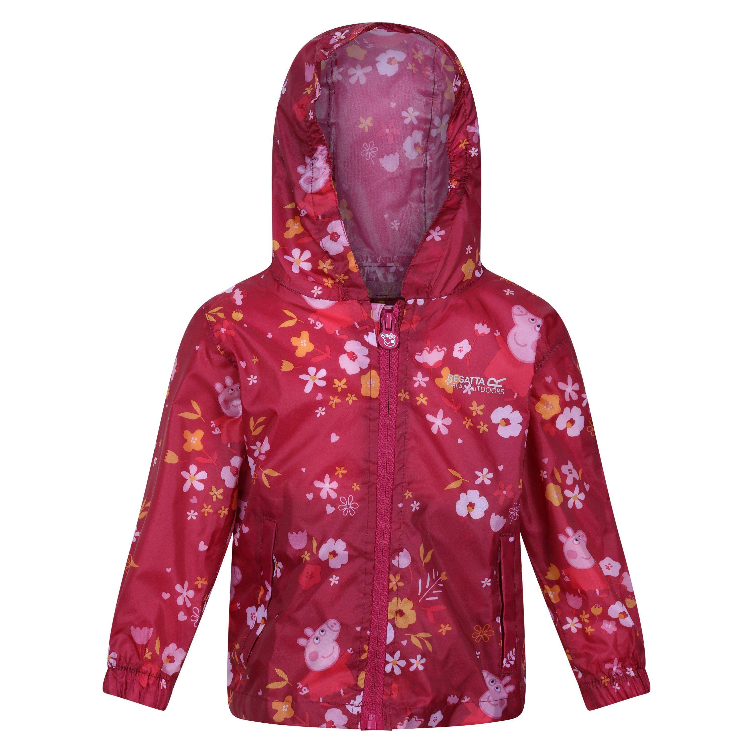 Regatta Kids' Pepa Lightweight Reflective Waterproof Jacket