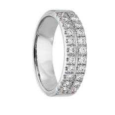 Diamantring 18K guld, 17.0