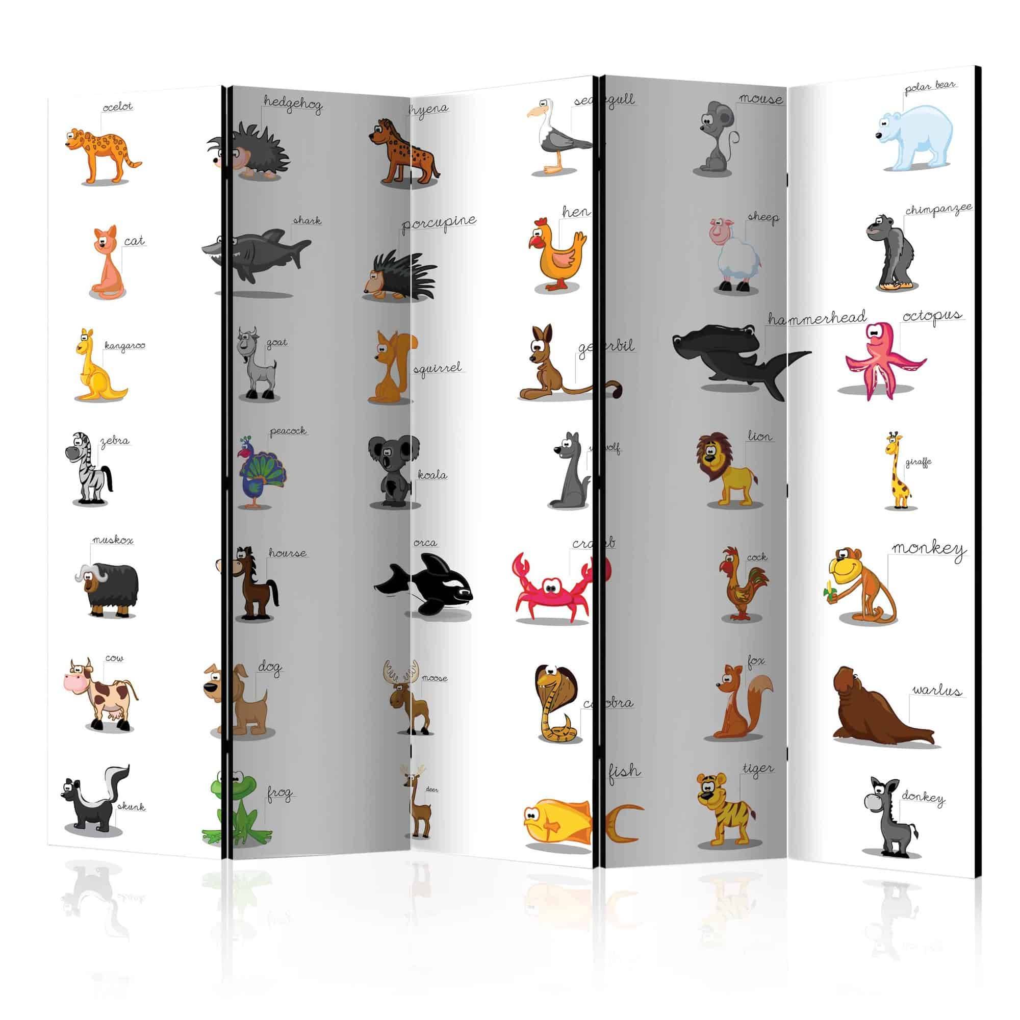 Skærmvæg Learning by playing (animals) II