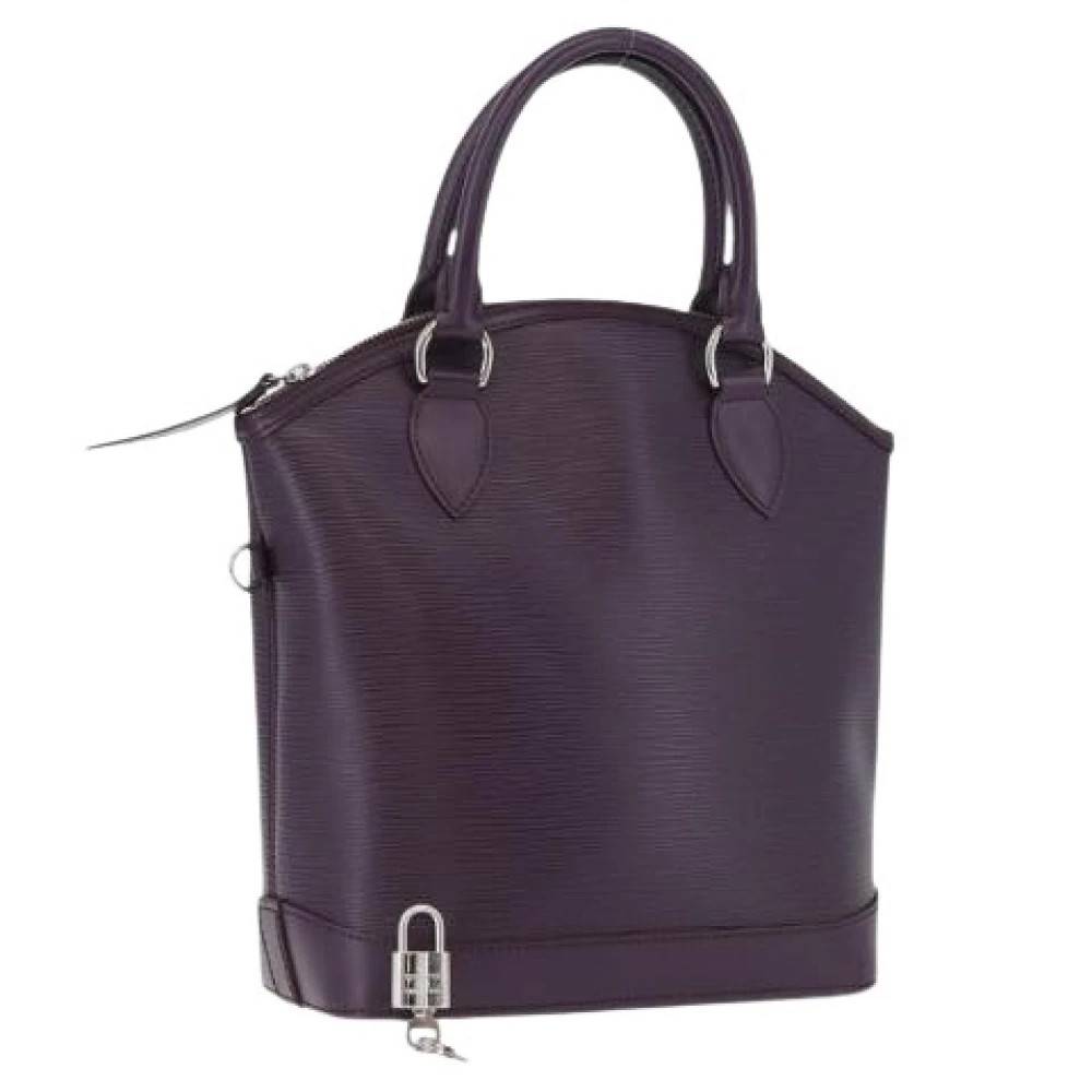 Louis Vuitton Vintage Pre-owned Vintage Epi Håndtaske - Vintage - Dame - Lilla - ONE SIZE - Læder