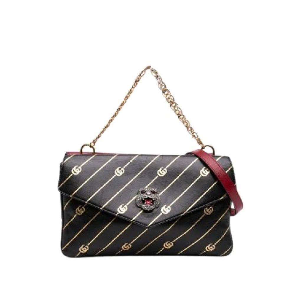 Gucci Vintage - Pre-owned Double Thiara Axelremsväska Vintage - Dam - ONE Size - Läder
