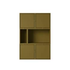 Muuto Stacked Reol Konfiguration 4 Brungrøn