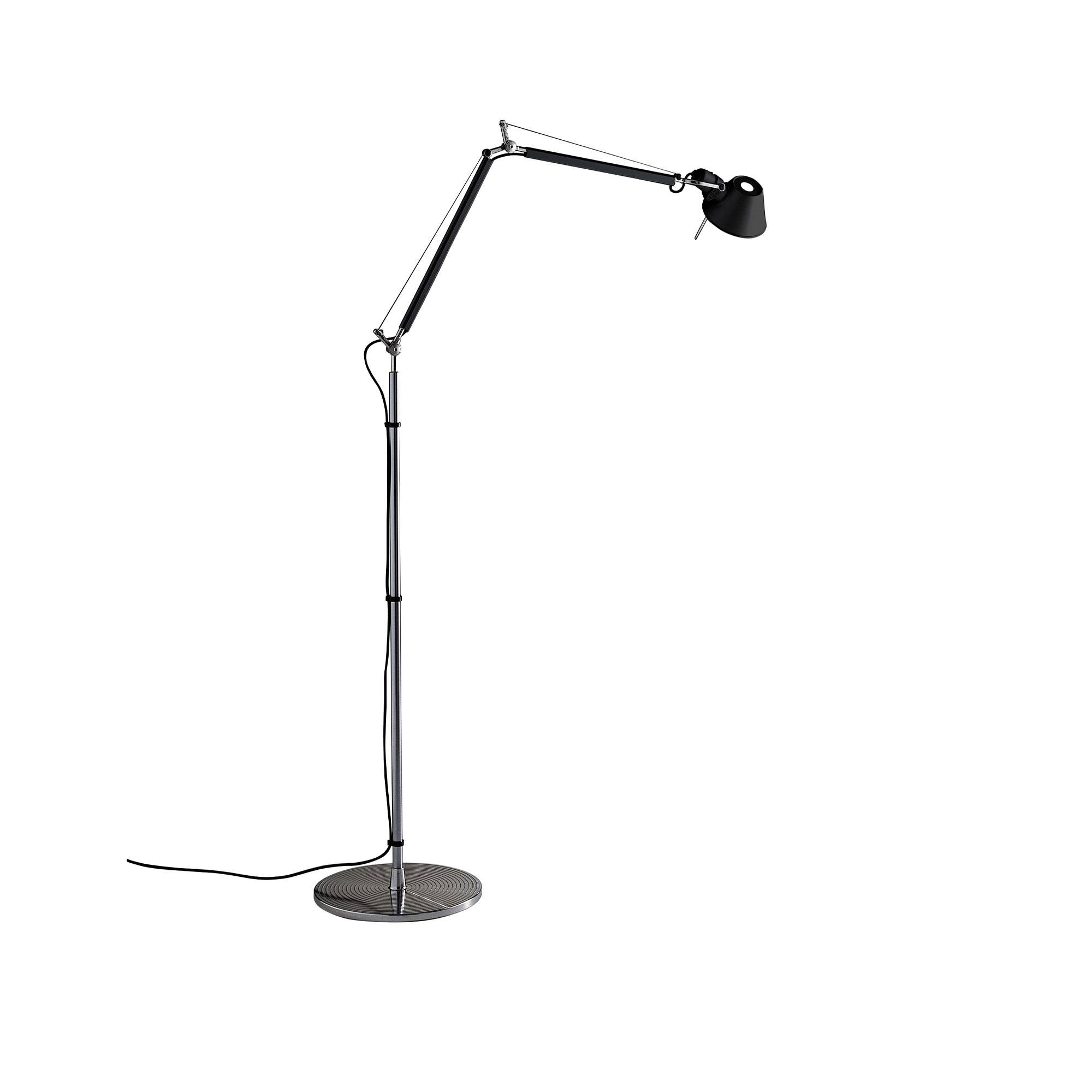 Artemide - Tolomeo Golvlampa, Svart - Læselamper - Giancarlo Fassina,Michele De Lucchi - Sort