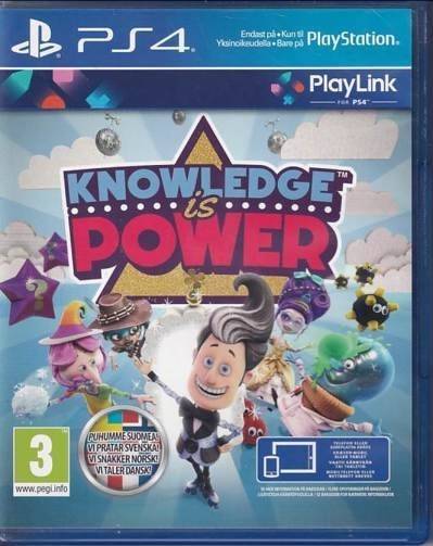 Knowledge is Power - PS4 - PlayLink (A Grade) (Genbrug)