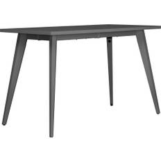 Simple skrivebord, stålstel/grå top, 120x60 cm