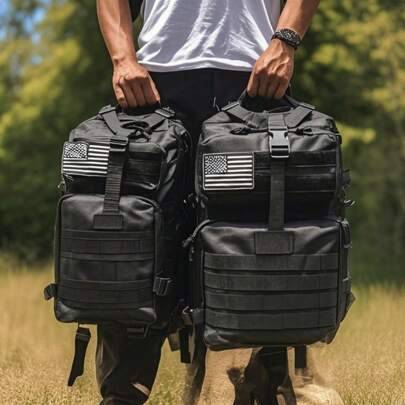 50L/25L Elite Tactical Backpack | 3X Starkare Arbets- & Militärryggsäck | Slitstark och Robust | 3-dagars MOLLE Bug Out-väska - Multifärgad (Multi-size)