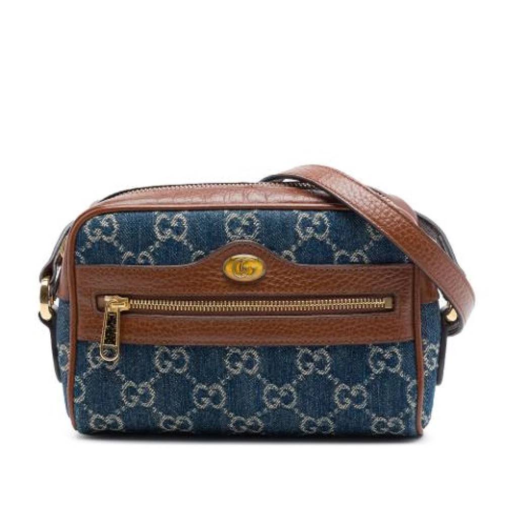 Gucci Vintage Pre-owned Ophidia Cross Body Bag - Vintage - unisex - Blå - ONE SIZE - Uld