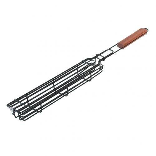 Grillkorg i Trä och Metall 49cm - Rött trä