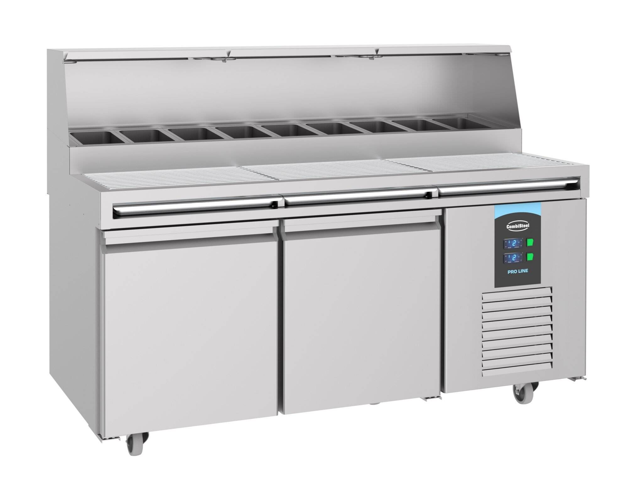 Combisteel - PIZZABORD 2 DØRE 9x 1/3GN BEHOLDER