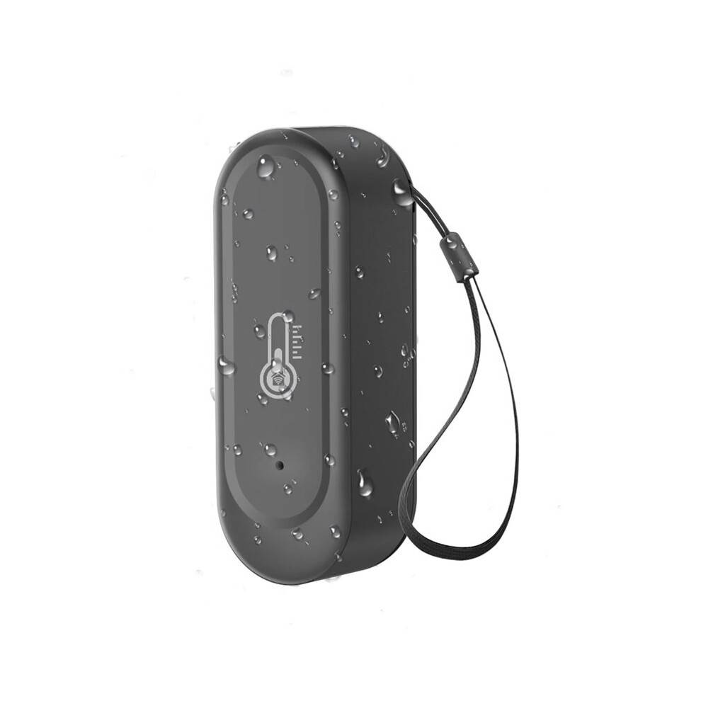 WIFI Temperature and Humidity Sensor Outdoor Waterproof Tuya APP Hygrometer Thermometer Sensor Black