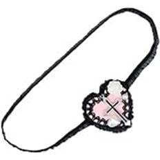 Luxylei Anime cosplay ögonmask Lolita söt japansk kostym tillbehör fin klänning Kawaii spets ögonbindel gotisk one eye mask glasögon