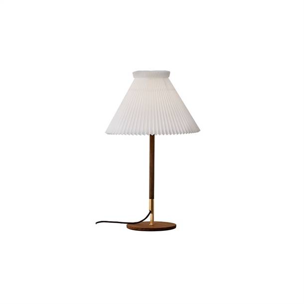 Le Klint - Model 328 LK80 Bordlampe / Røget eg og messing