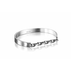 Chain Chain Cuff - Black Armband Silver