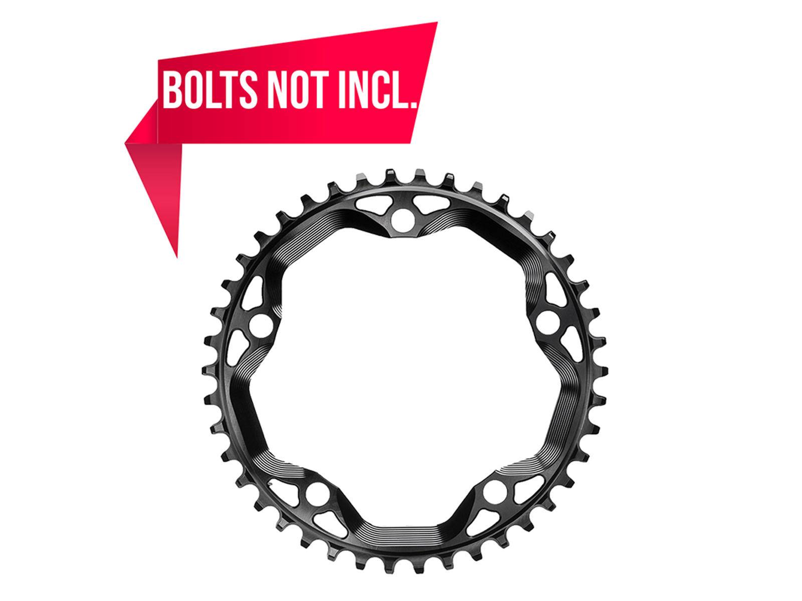 absoluteBLACK Kedjedrev 110 mm Singlespeed 38T 5 bultar | Svart | 1x10/11/12