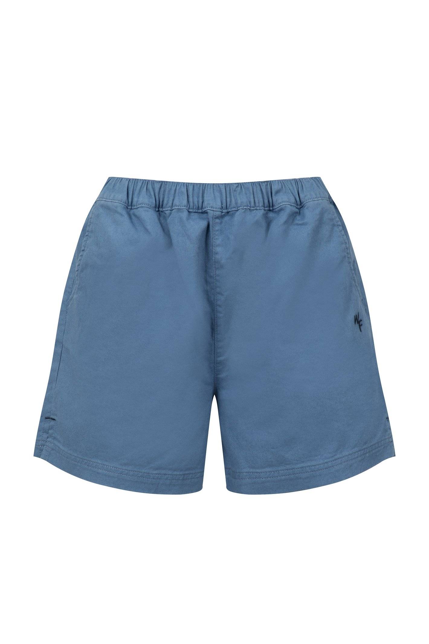 Weird Fish Jardin Cotton Twill Shorts Faded Blue Size 16