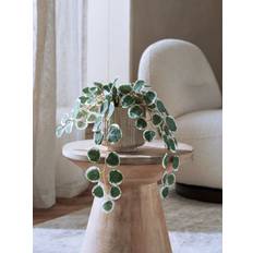 Next Green Artificial Trailing Eucalyptus In Marble Effect Pot