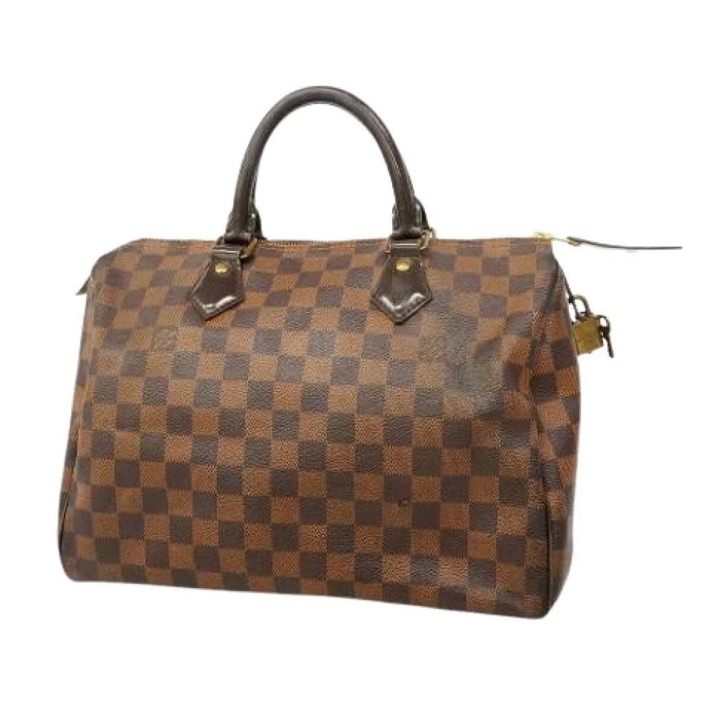 Louis Vuitton Vintage Pre-owned Canvas Handbag - Vintage - Dame - Brun - ONE SIZE - Læder