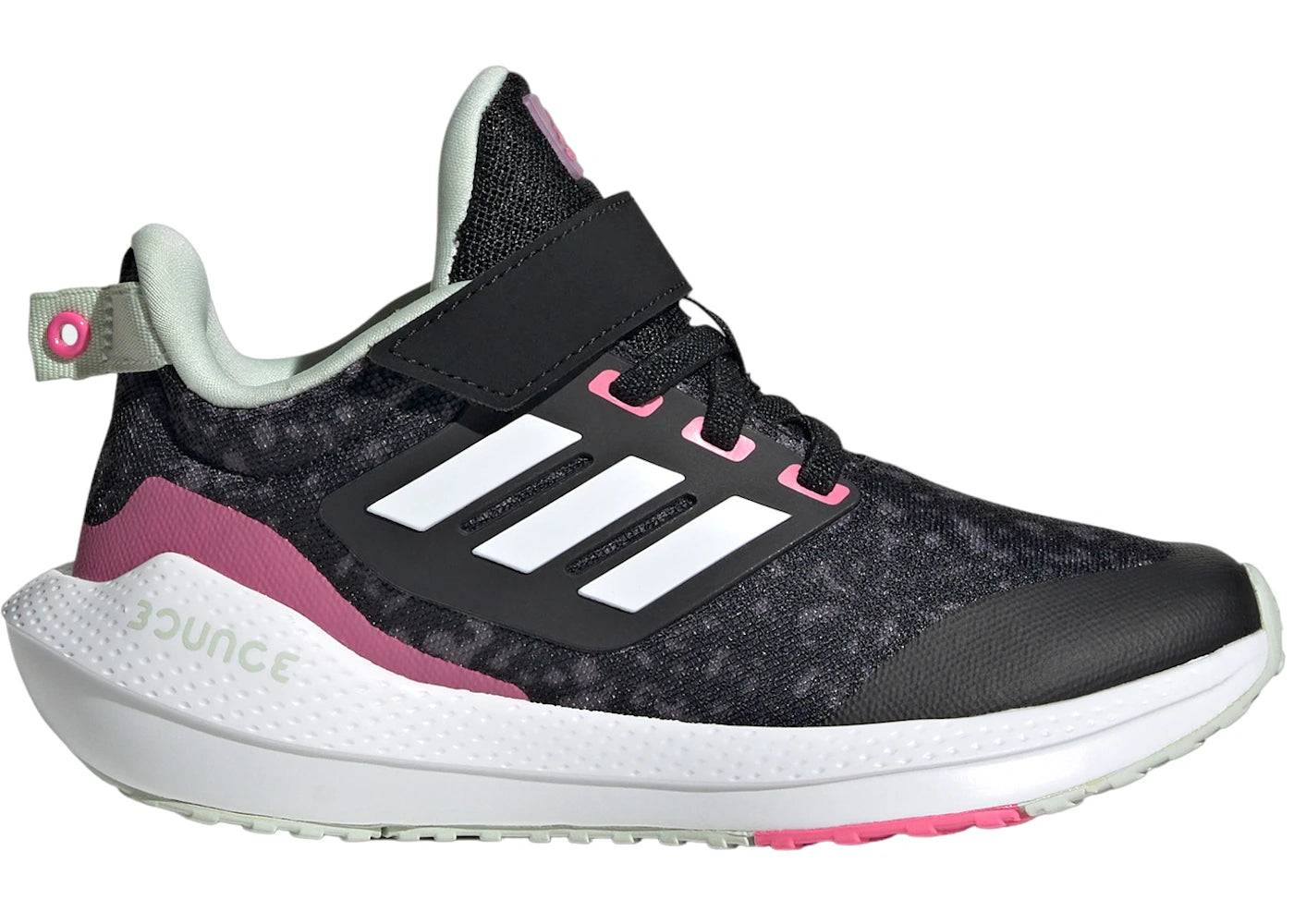 adidas EQ21 2.0 Bounce With Top Strap Core Black Cloud White Pulse Magenta (PS) - UK 10.5K