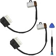 ZHUROUPU DC Eluttag Laddningsport Kabel Ersättning för Dell Inspiron 15 3501 3502 3594 3525 5593 3510 3515 14 5493 17 3793 Vostro 3500 3405 4VP7C 04VP7C DC3010 15Q00 DC301016G00 DC301015T00