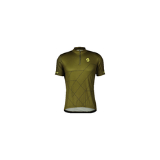 Scott Shirt Mens RC Team 20 Short Sleeve, Fir Green/Bitter Yellow, cykeltröja
