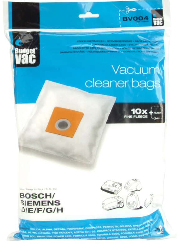 Siemens støvsugerposer, Type G (microfiber). 10 stk. BV004.