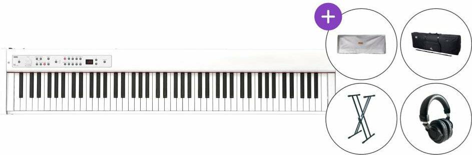 Korg D1 WH SET Digitalt scen piano White