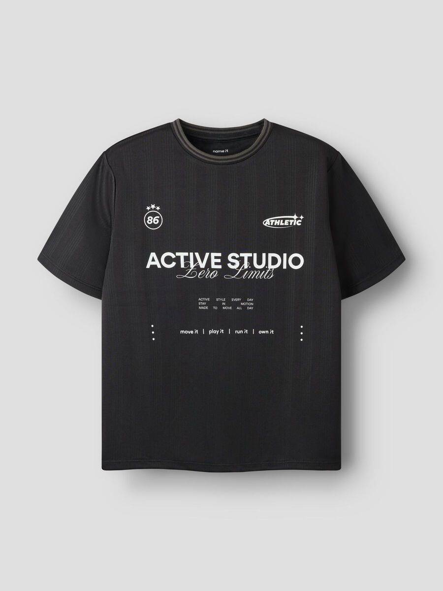 Normal Passform T-shirt - Svart - 116