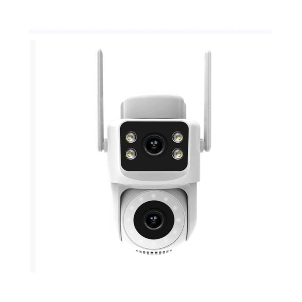 Tuya WiFi Outdoor Camera Security 8MP Dual Screen 2.4G/5G IP65 Waterproof Auto Track Audio Motion Detection