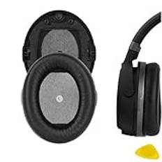 GEEKRIA QuickFit Ersättande öronkuddar för HyperX Cloud Orbit S hörlurar öronkuddar, headset öronkuddar, öronkåpor, reparationsdelar (plastklämma)