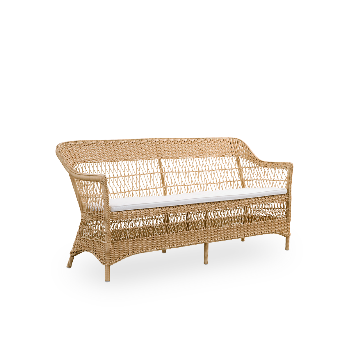 Charlot 3 Pers. Exterior Sofa - Antique Grey | ArtFibre & Aluminium / CY108 | Taupe / A674 | Michelangelo | Latte