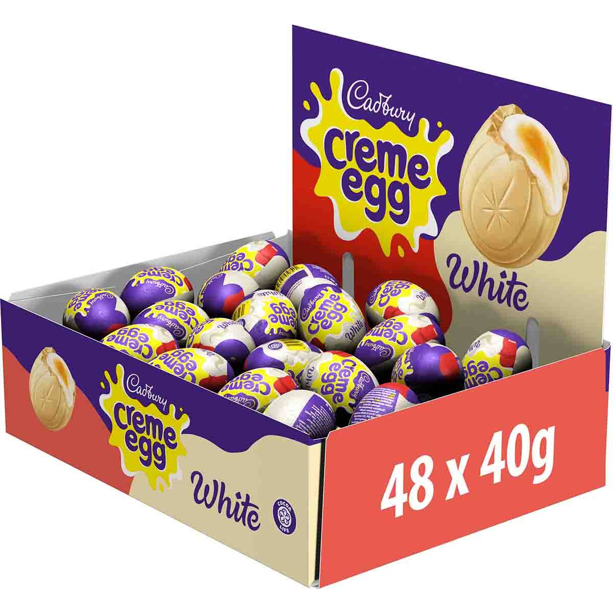 Cadbury White Chocolate Creme Egg 40g (Box of 48)
