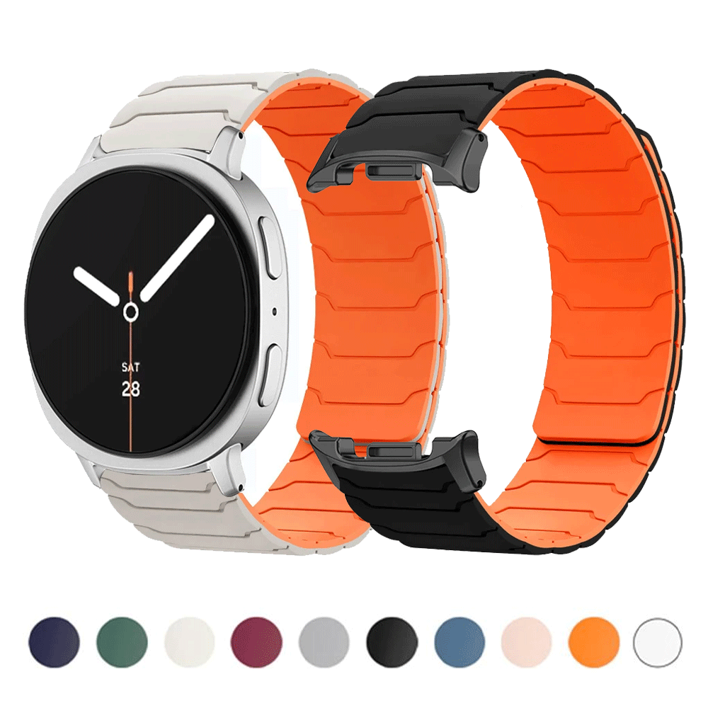 Silicone Magnetic Band for Samsung Galaxy Watch Watch Ultra 2026 47mm Bracelet for Galaxy 9 8 40 44mm/8Classic 46mm Sports Strap