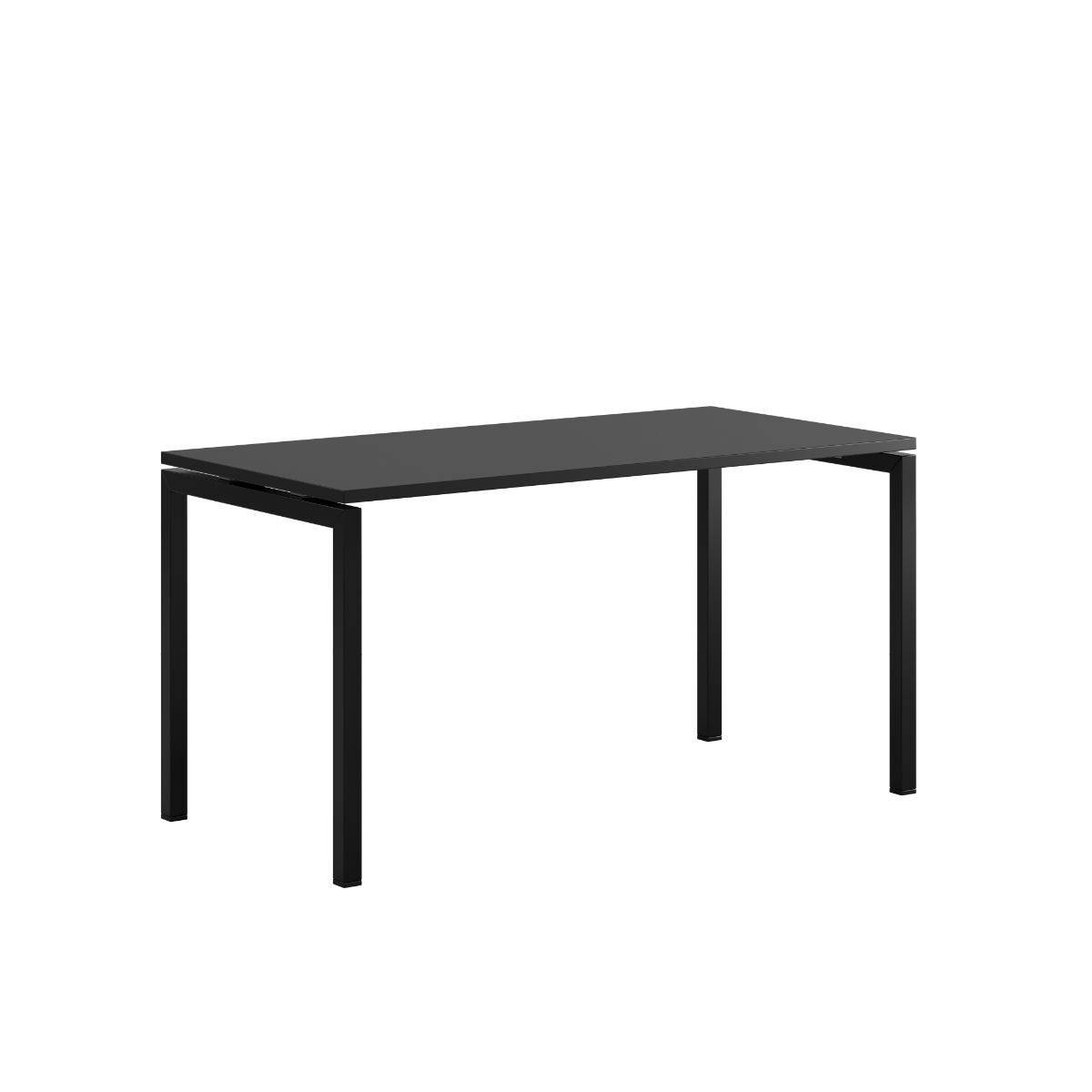 Luna U Bord 140x70cm - Sort -sort.