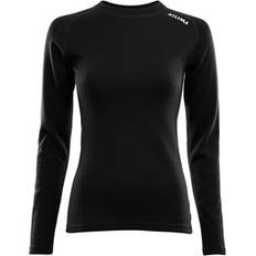 Aclima WarmWool Crew Neck Dame Jet Black XL