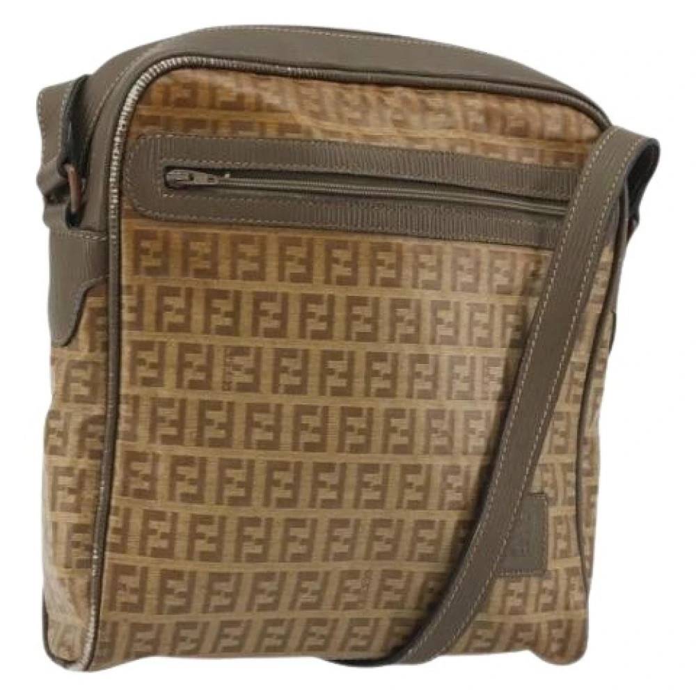 Fendi Vintage Pre-owned Zucchino Canvas Skuldertaske - Vintage - Dame - Brun - ONE SIZE - Uld