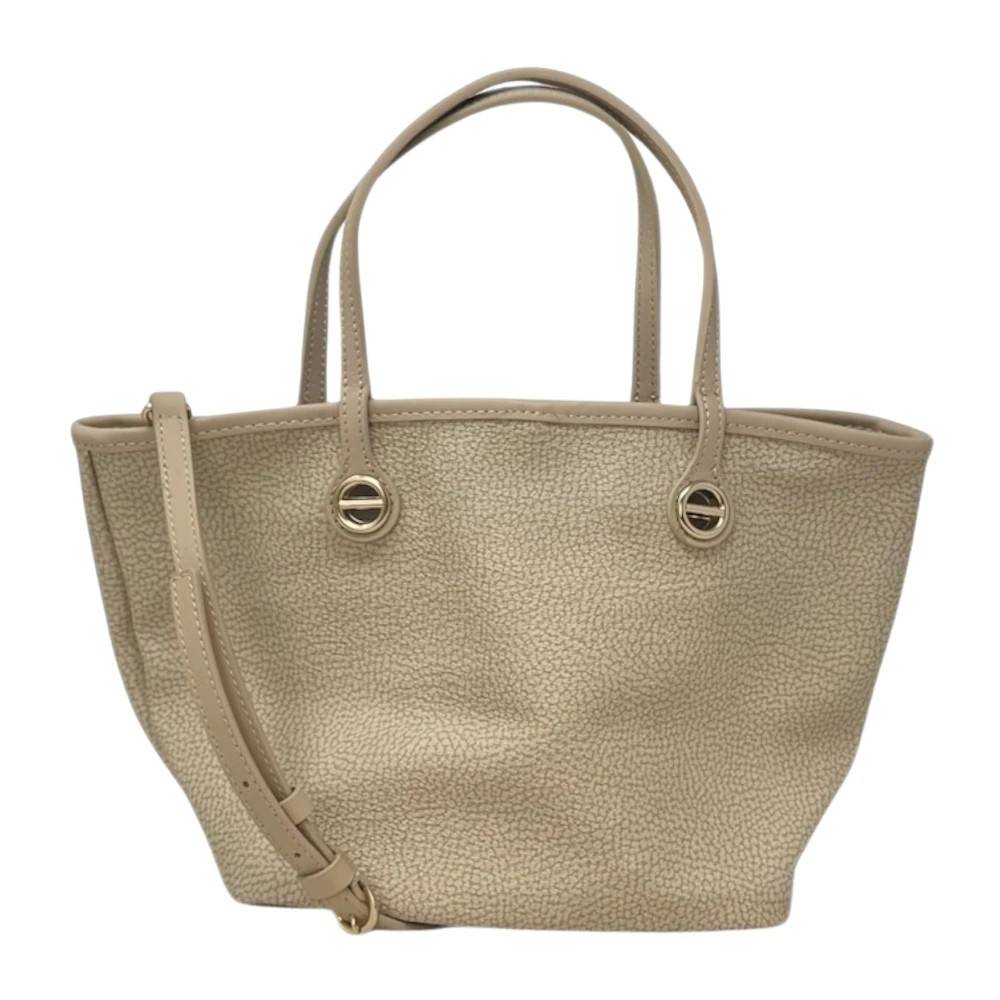 Borbonese Borsa Shopping Small - Tasker - Dame - Beige - ONE SIZE - Uld
