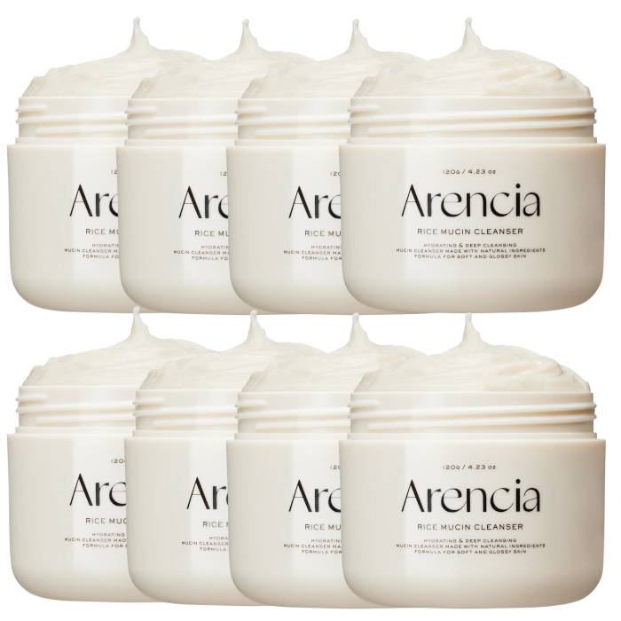 Arencia - Fresh Rice Mucin Cleanser - 120g (8ea) Set - black