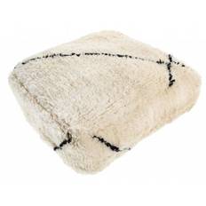 Sittpuff - Marockansk Beni Ourain (Storlek: 60 x 60 cm)