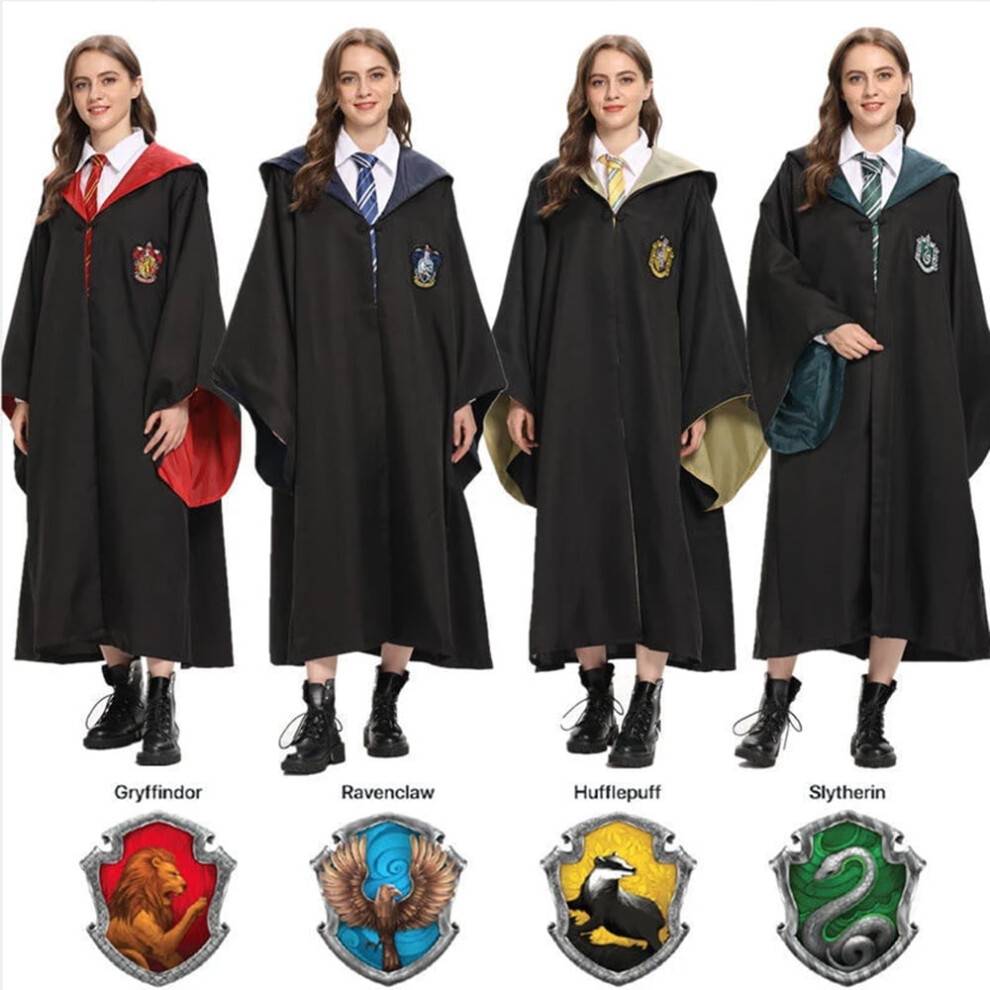 (yellow, 125) SIENTICE Harry Potter fancy-Dress Costume Set for Child Adult, Halloween Party Costume Costumes e