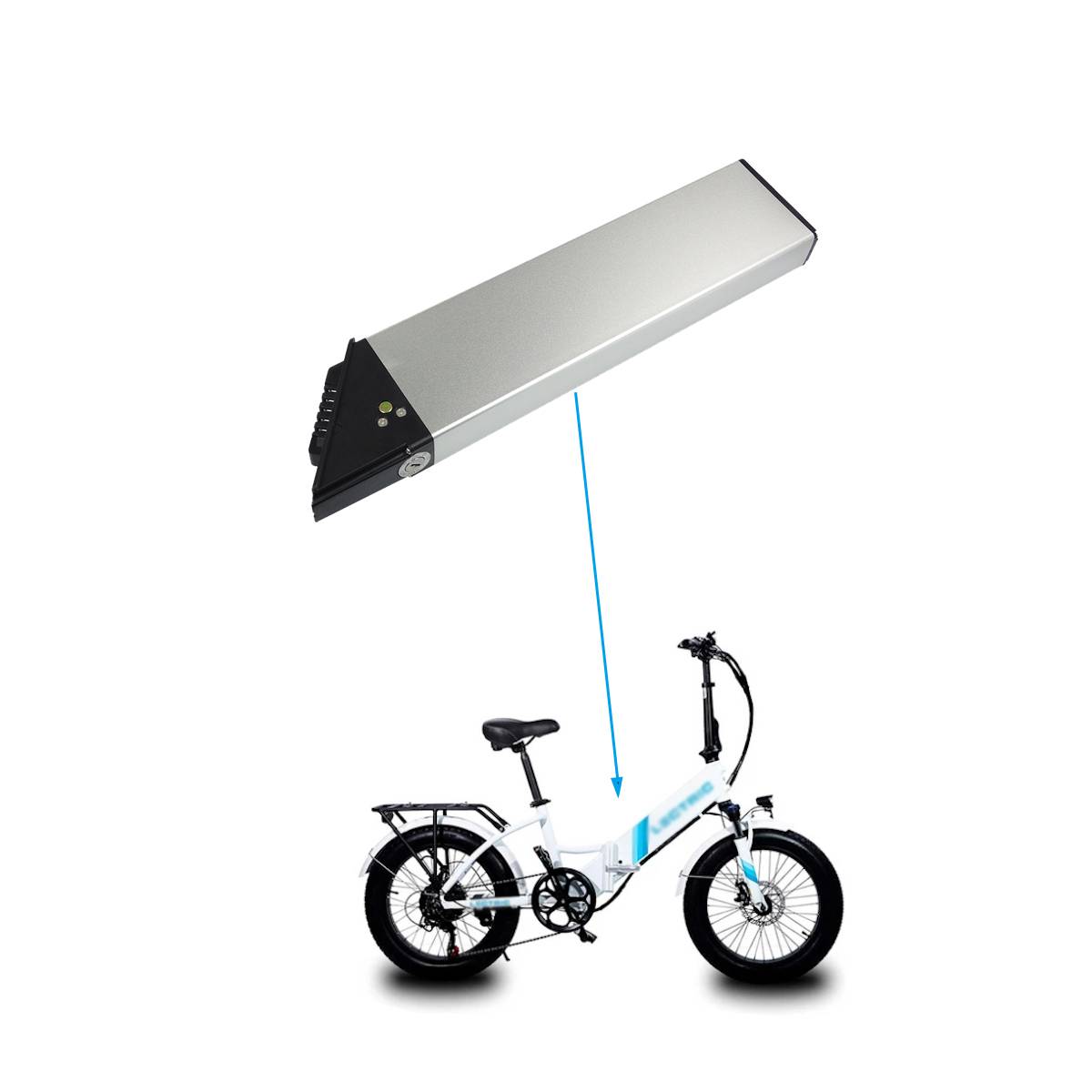 ALX059 Electric Folding Ebike 36V 48V 10.5Ah 9.6Ah 14.5Ah Built-in Battery for electric  XP Step-Thru 1.0 2.0