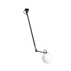 Lampe Gras - 302 L Plafond Ø250 Svart/Opal Glas