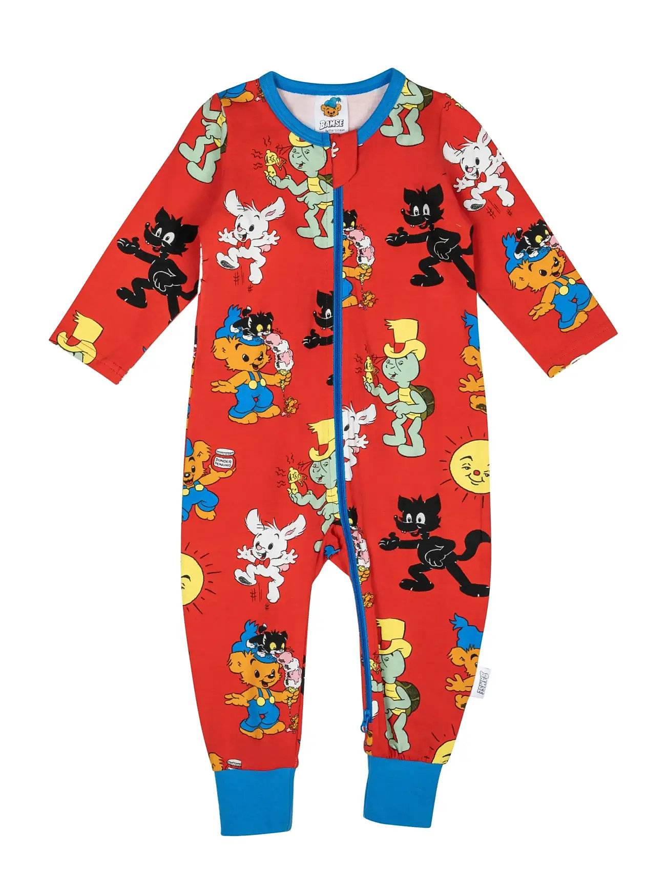 Bamse Bamse Kompisar Pyjamas Röd 74 - Red - 86