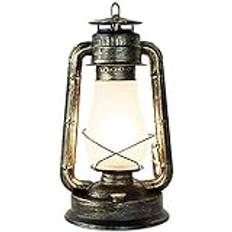 E27 Retro Vintage fotogenlampa Lykta Fotogen Bordslampa Skrivbordslampa Sovrumslampa Sänglampa Classic Study Dekorativ lampa Frostat Glas