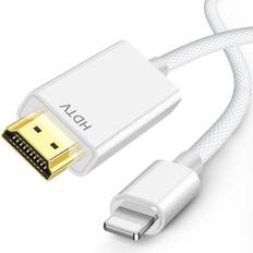 MFi certified HDMI cable iPhone HDMI conversion cable 1M Lightning HDMI conversion cable Digital AV conversion adapter output to TV Lightning HDMI vit