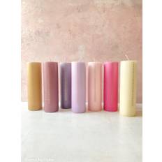 Kalenderlys 7 x 25 - 11 farver - Pink - Remix by Sofie